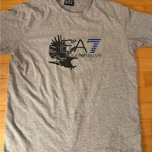 Emporio Armani Gray T-Shirt for  men medium slim